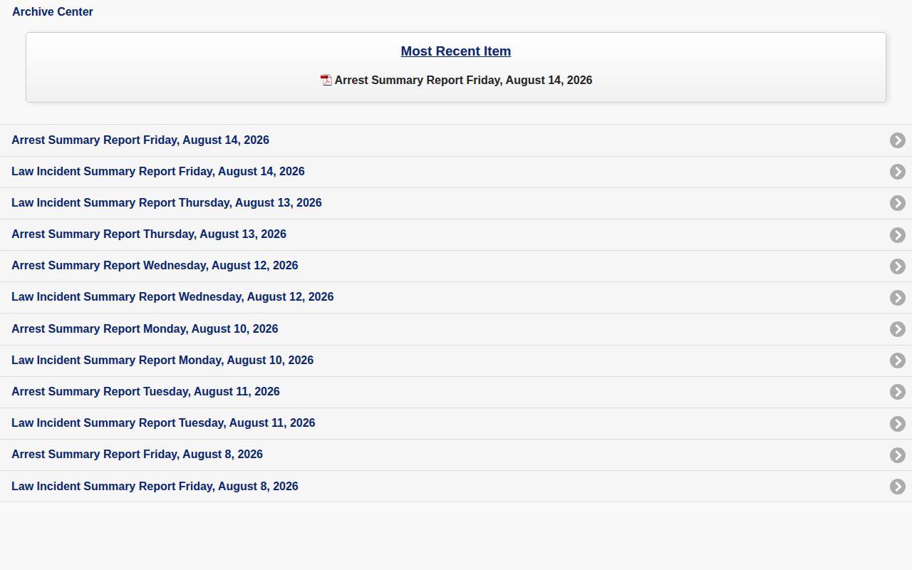 Pueblo County busted booking and arrest summary archive